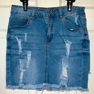 Denim mini skirt, Size M
